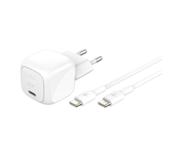 Ładowarka sieciowa Belkin PD 30W Biały + kabel USB-C