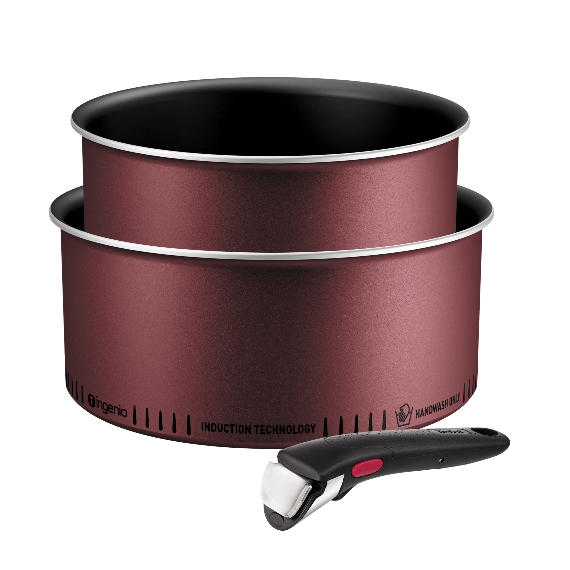 Zestaw garnków Tefal Ingenio Simply Cook L7248453 Indukcja Aluminium 3 elementy