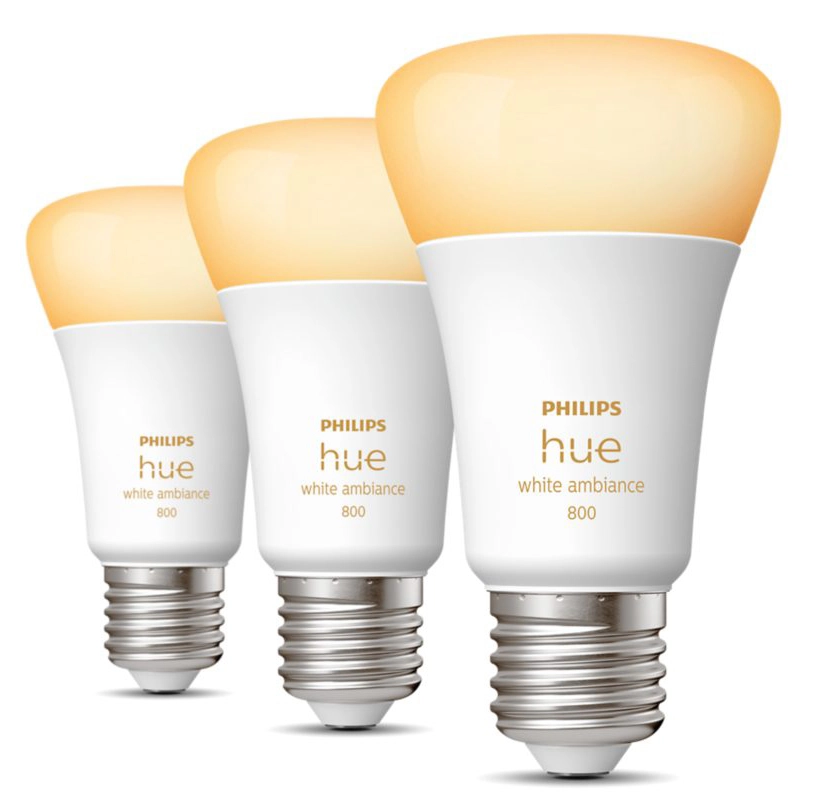 Żarówka LED Philips Hue White Ambiance E27 800lm 3szt.