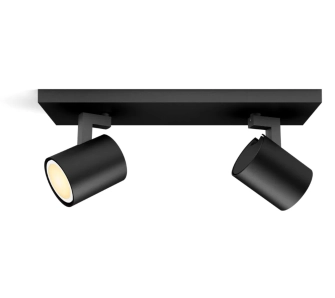 Oświetlenie punktowe Philips Hue White Ambiance Podwójne Runner Czarny