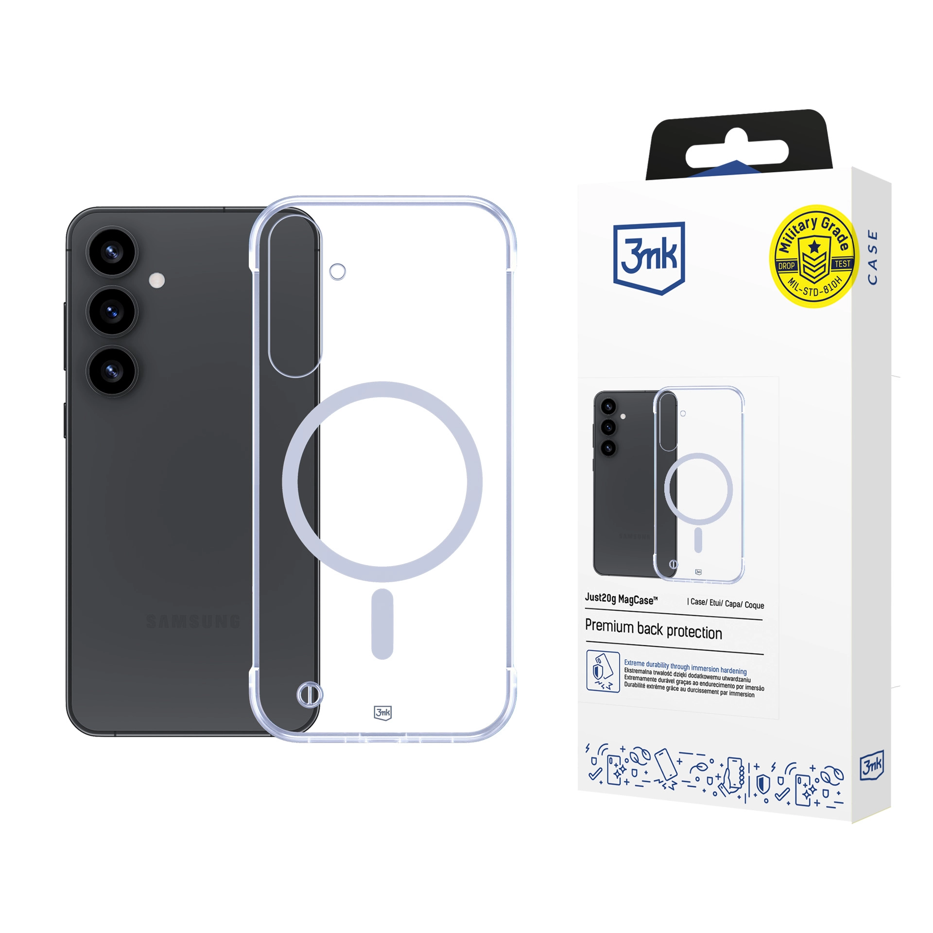Etui 3mk Just20g Case do Galaxy S25 Przezroczysty