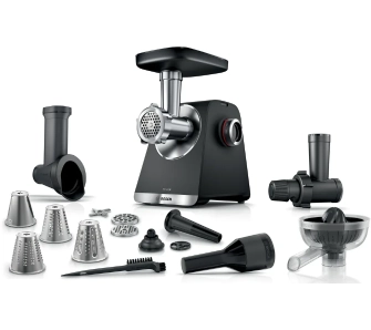 Maszynka do mięsa Bosch MultiPower Series 6 MFWS670B 2100W 3 sitka Szatkownica Wyciskarka do cytrusów