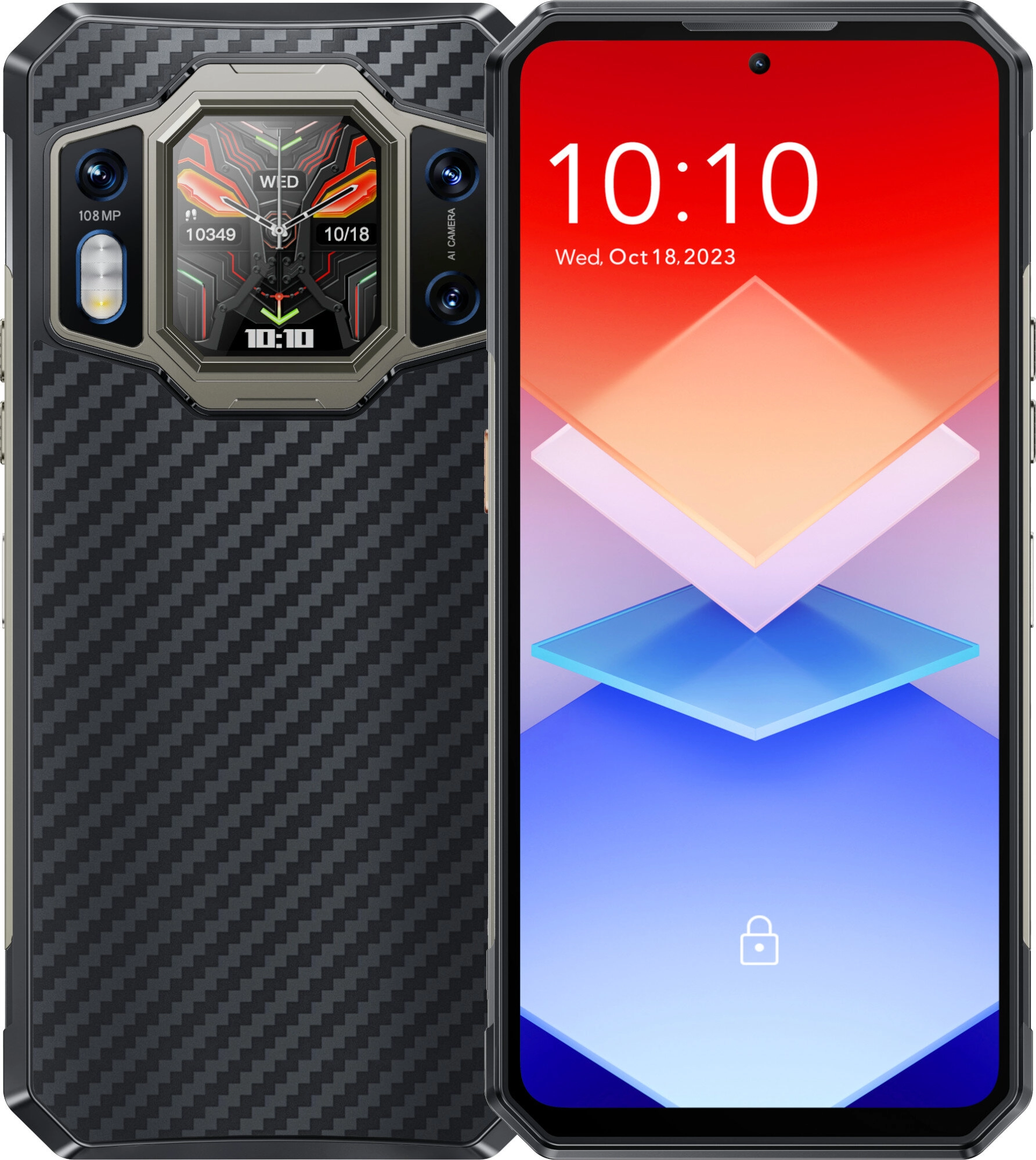 Smartfon Oukitel WP30 Pro 12/512GB 6,78" 120Hz 108Mpix Czarny