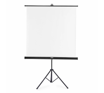 Ekran ręczny Hama 21575 Na Statywie 125x125cm Biały