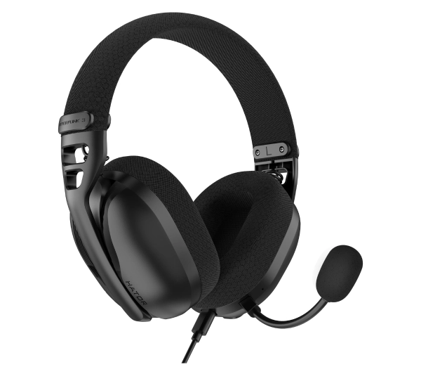 Hator Hyperpunk 3 USB ESH10 Nauszne Czarny