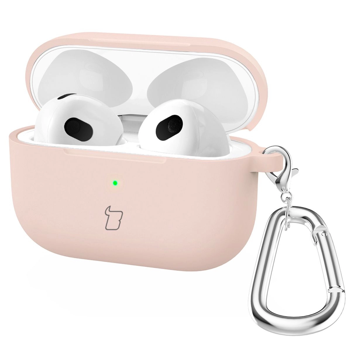 Etui na słuchawki Bizon Case Headphone Silicone do AirPods 4 Różowy