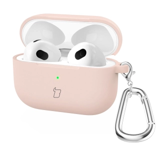 Etui na słuchawki Bizon Case Headphone Silicone do AirPods 4 Różowy
