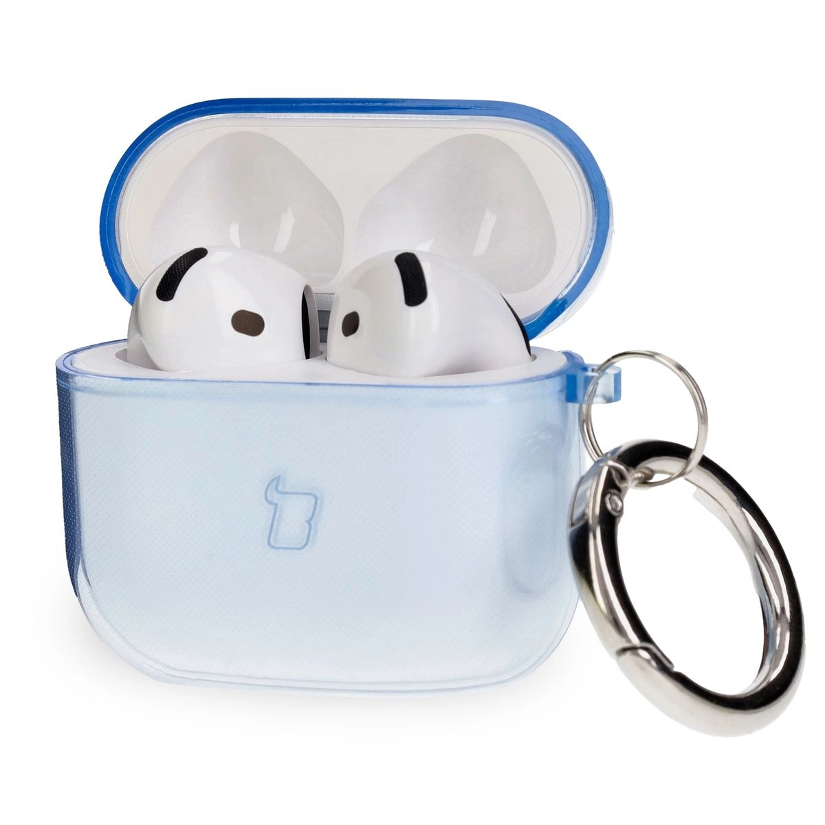 Etui na słuchawki Bizon Case Headphone Clear do AirPods 4 Przeźroczysto-niebieski