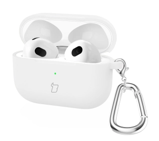 Bizon Case Headphone Silicone do AirPods 4 Biały