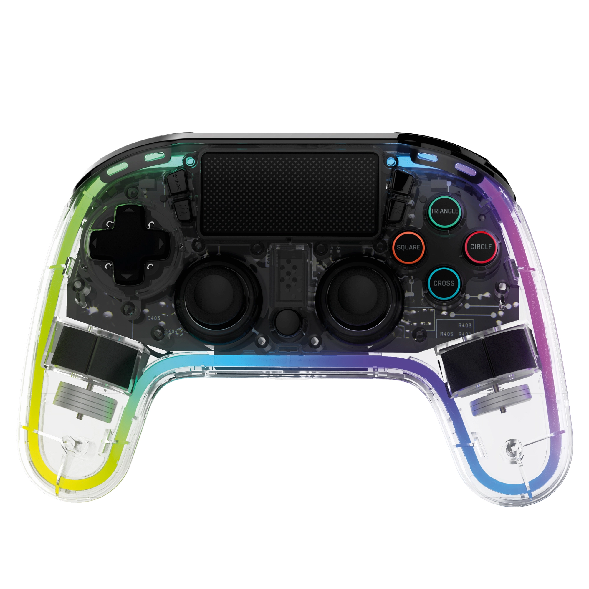 Pad Snakebyte SB922565 GAMEPAD RGB 4 do PS4 Bezprzewodowy Przeźroczysty