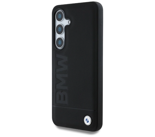 BMW Leather Big Wordmark do Galaxy S25 Plus Czarny