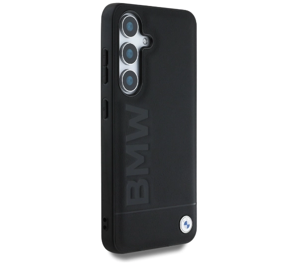 BMW Leather Big Wordmark do Galaxy S25 Plus Czarny