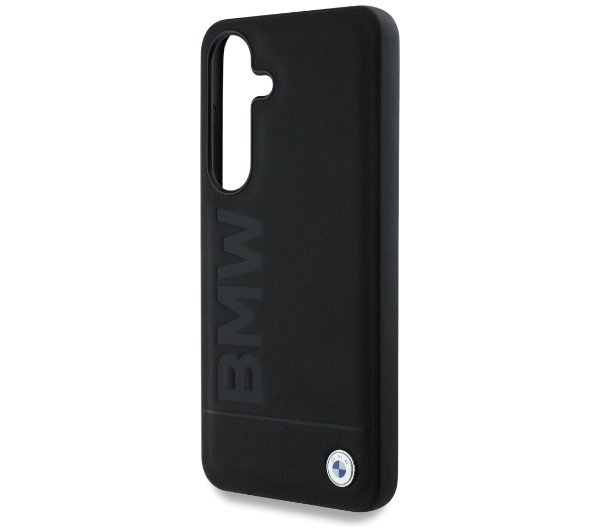 BMW Leather Big Wordmark do Galaxy S25 Plus Czarny
