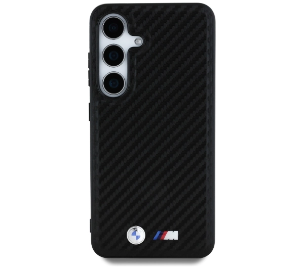 BMW Leather Carbon MagSafe do Galaxy S25 Czarny