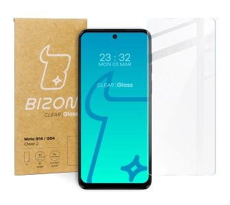Szkło hartowane Bizon Clear 2 do Motorola Moto G14/G54/G54 Power/G55