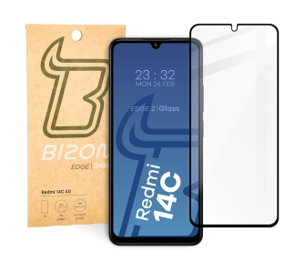 Szkło hartowane Bizon pełne Edge 2 do Xiaomi Redmi 14C 4G/POCO C75