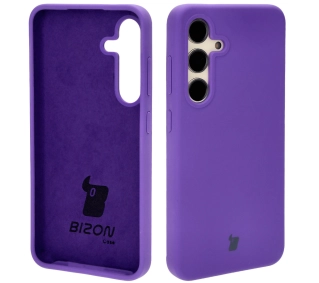 Bizon Silikonowe Soft do Galaxy S24 Fioletowy