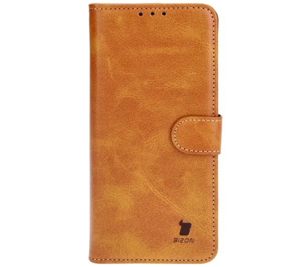 Bizon z klapką Pocket do Xiaomi Redmi Note 13 Pro+ 5G Brązowy