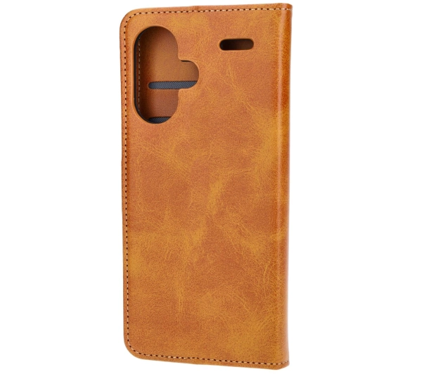 Bizon z klapką Pocket do Xiaomi Redmi Note 13 Pro+ 5G Brązowy