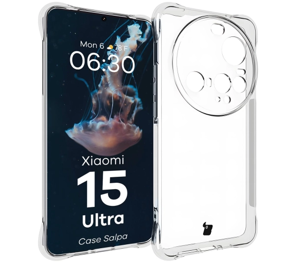 Bizon Elastyczne Salpa do Xiaomi 15 Ultra Przezroczysty