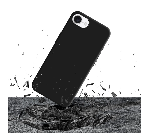 3mk Silicone Case do iPhone 16e Czarny