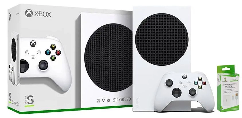 Konsola Xbox Series S 512GB + Akumulator do Pada FroggieX FX-XS-B2-W