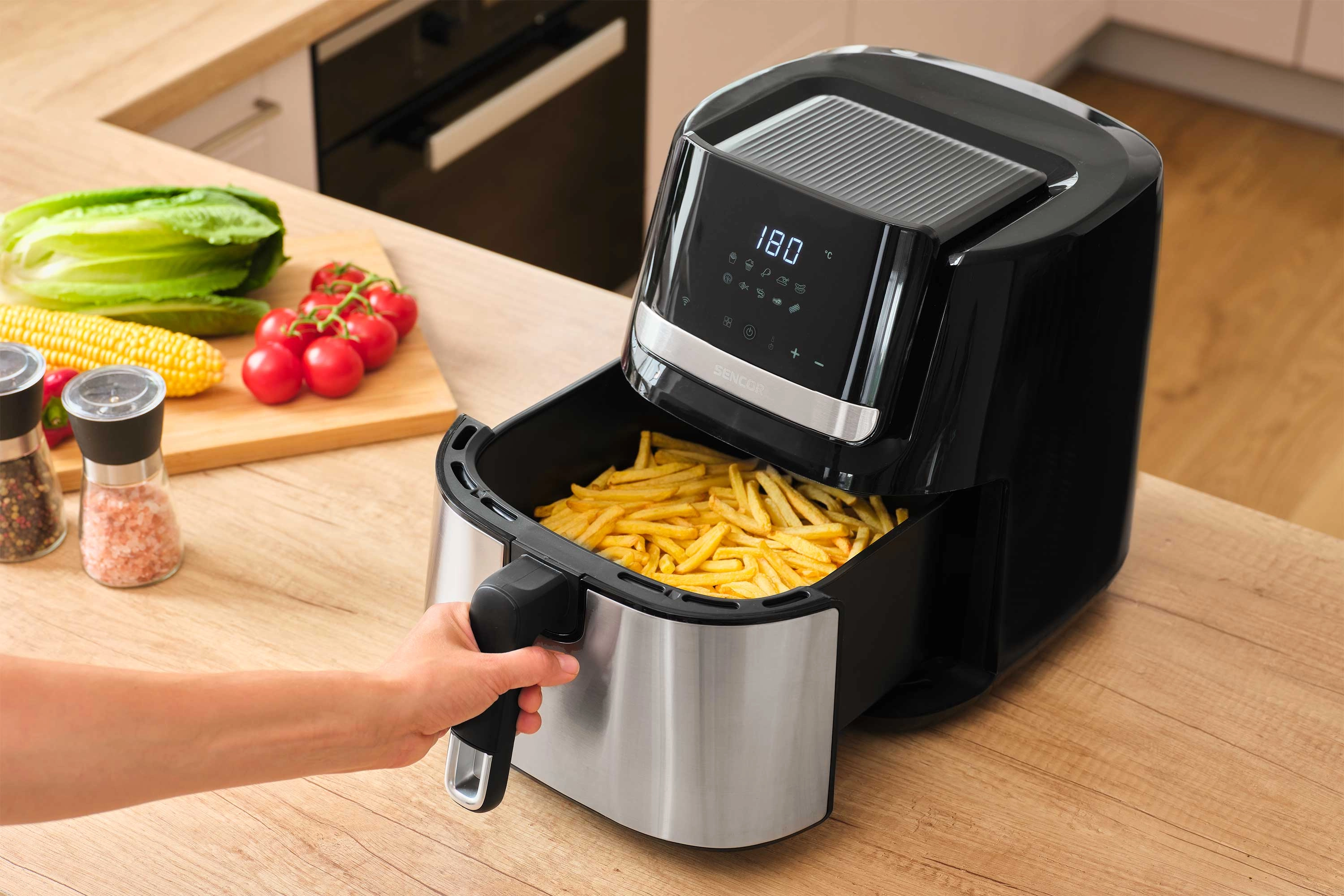 Air fryer Sencor SFR 6600SS 1600W 6,5l Aplikacja mobilna