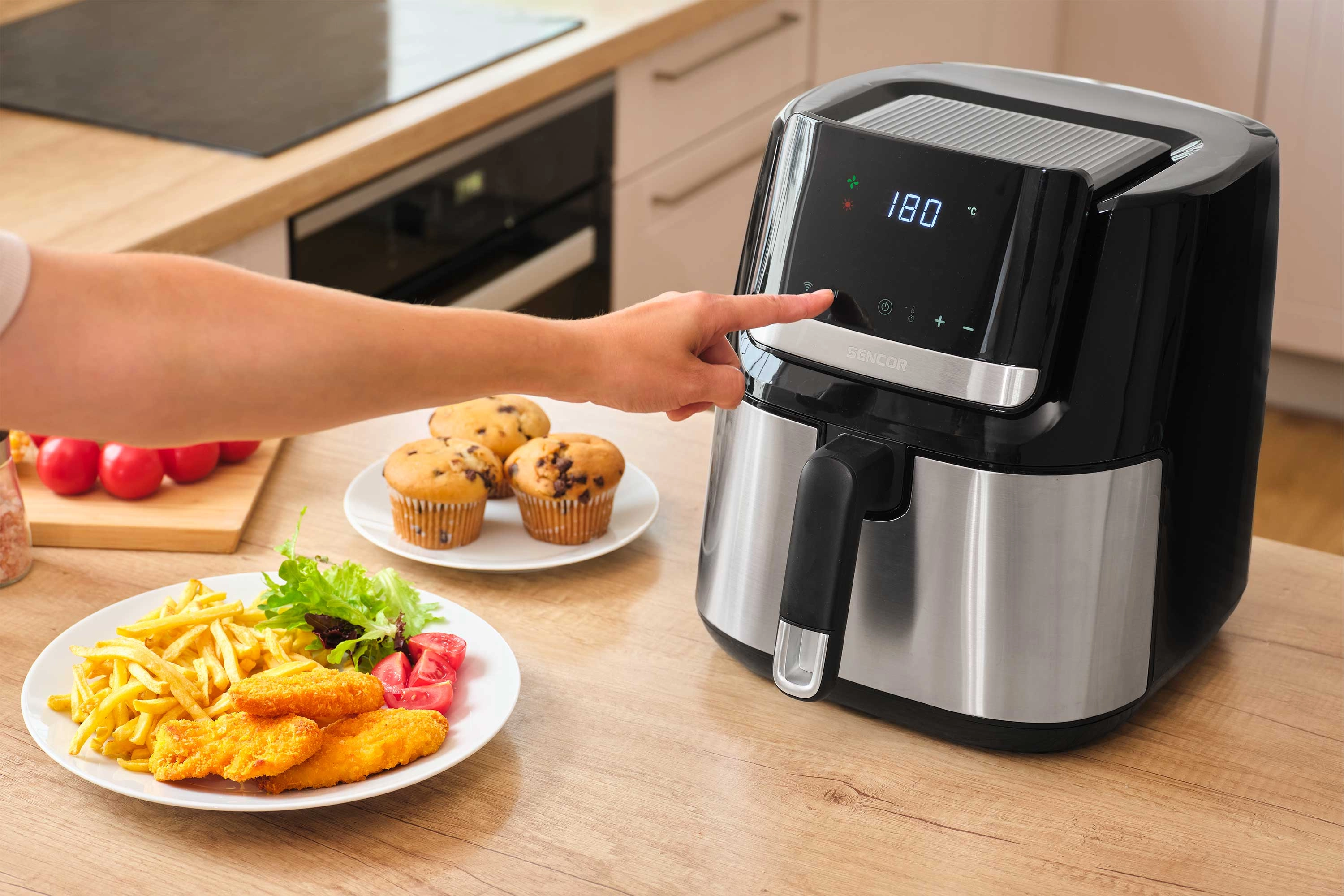 Air fryer Sencor SFR 6600SS 1600W 6,5l Aplikacja mobilna