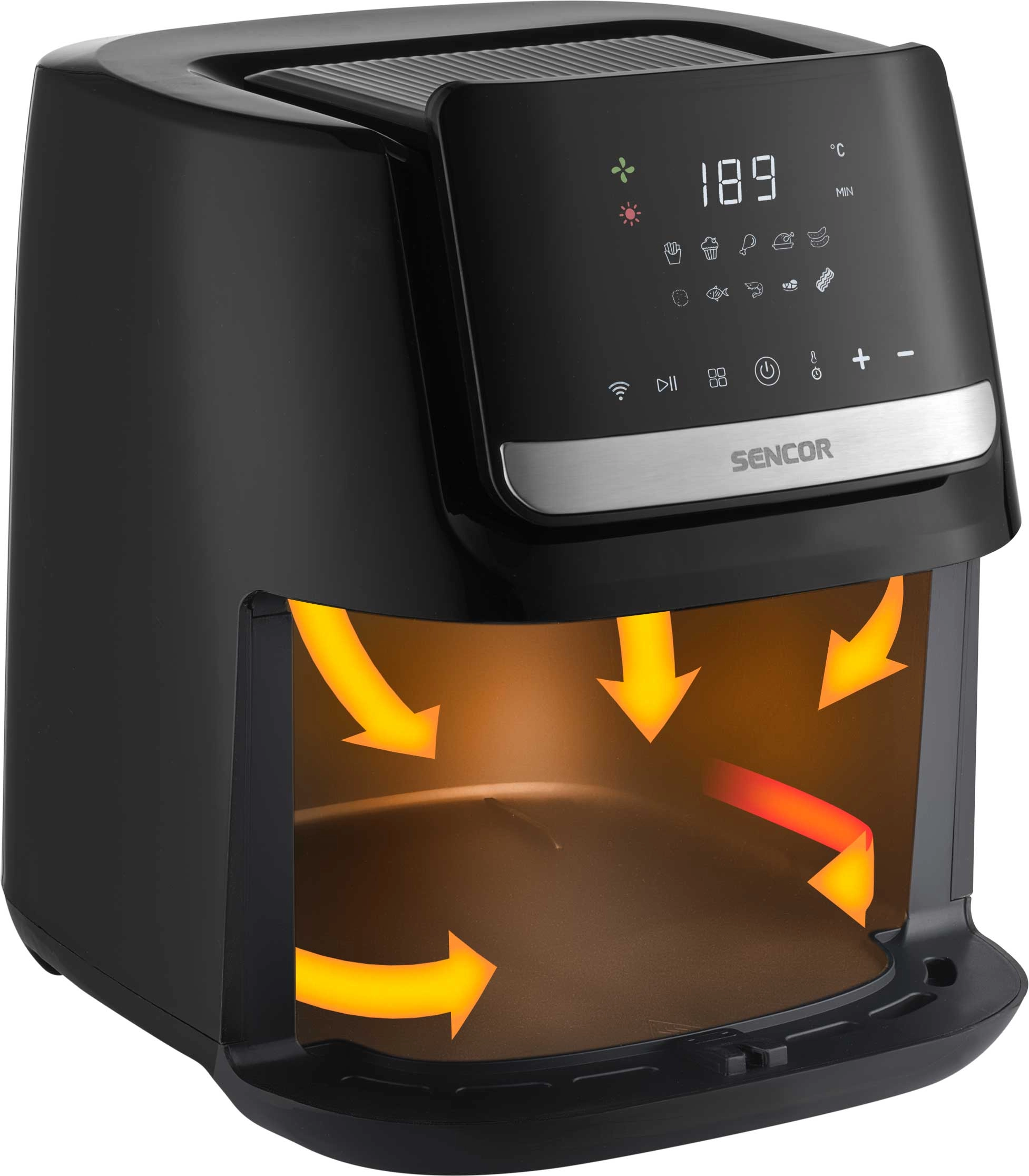 Air fryer Sencor SFR 6600SS 1600W 6,5l Aplikacja mobilna