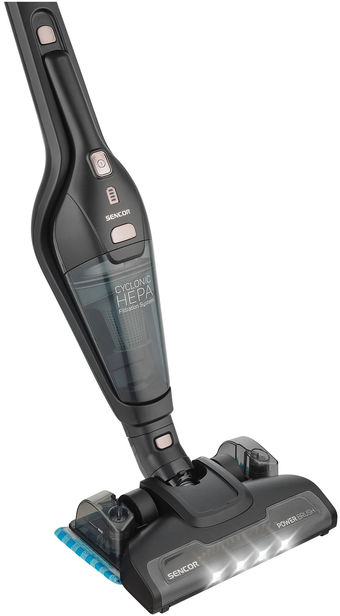 фото Вертикальний + ручний пилосос (2в1) Sencor SVC 0675BK