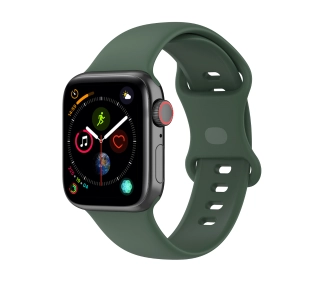 Bizon Strap Watch Silicone S do Apple Watch 44/45/46/49mm Ciemno-zielony