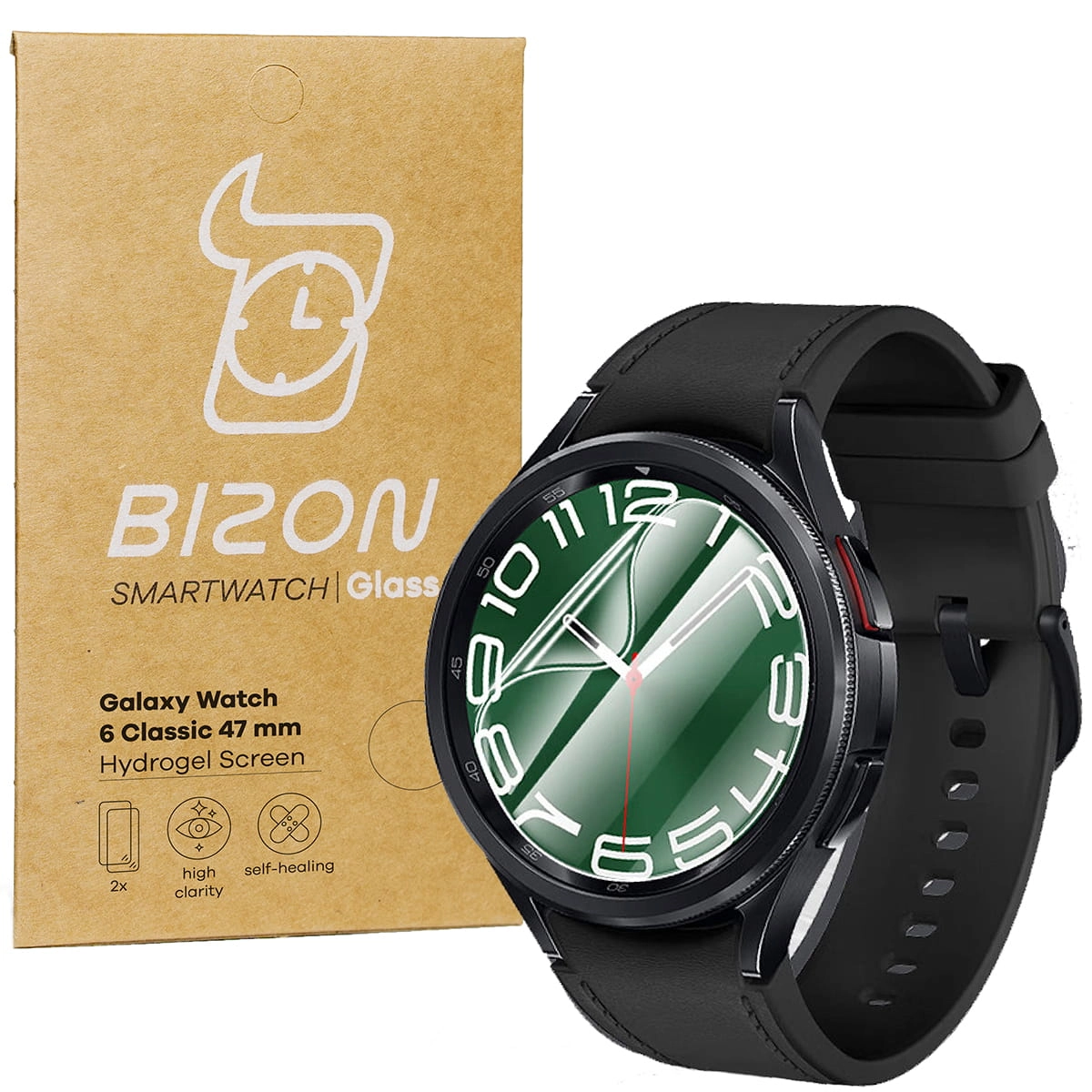 Folia hydrożelowa Bizon na ekran do Google Pixel Watch 3 45mm 2 sztuki