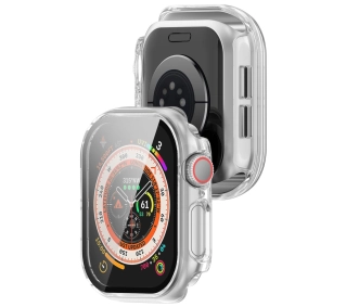 Bizon ze szkłem do Apple Watch 10 46mm Przezroczysty