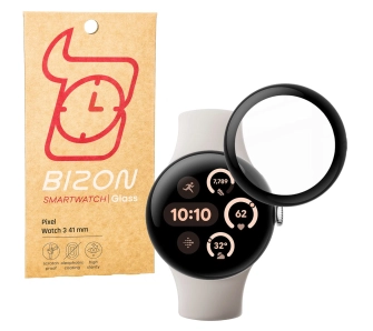Szkło hybrydowe Bizon Edge Hybrid do Google Pixel Watch 3 41mm