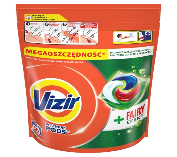 Vizir Platinum Pods Fairy Efekt 50 prań 50szt.