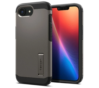 Etui Spigen Tough Armor Mag MagSafe do iPhone 16e Szary