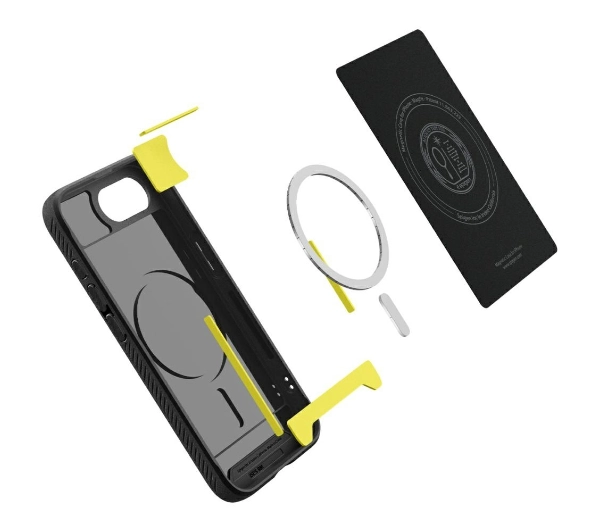 Spigen Rugged Armor Mag MagSafe do iPhone 16e Czarny