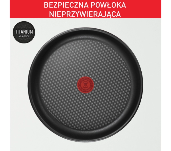 Tefal Cook Eat L8813S75 Indukcja Titanium 22cm, 26cm