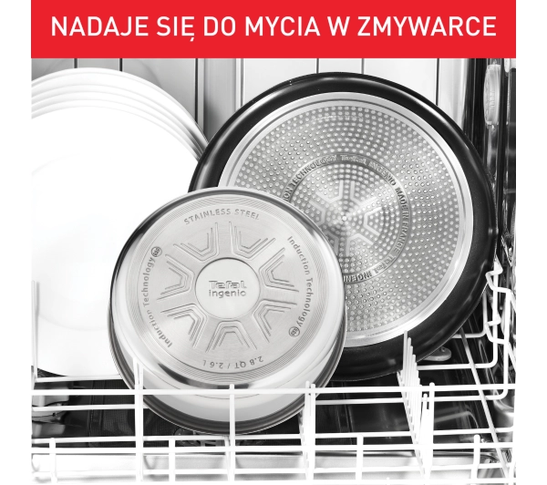 Tefal Cook Eat L8813S75 Indukcja Titanium 22cm, 26cm