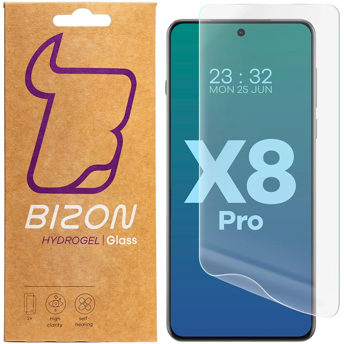 Folia hydrożelowa Bizon na ekran Hydrogel Front do Oppo Find X8 Pro 2sztuki