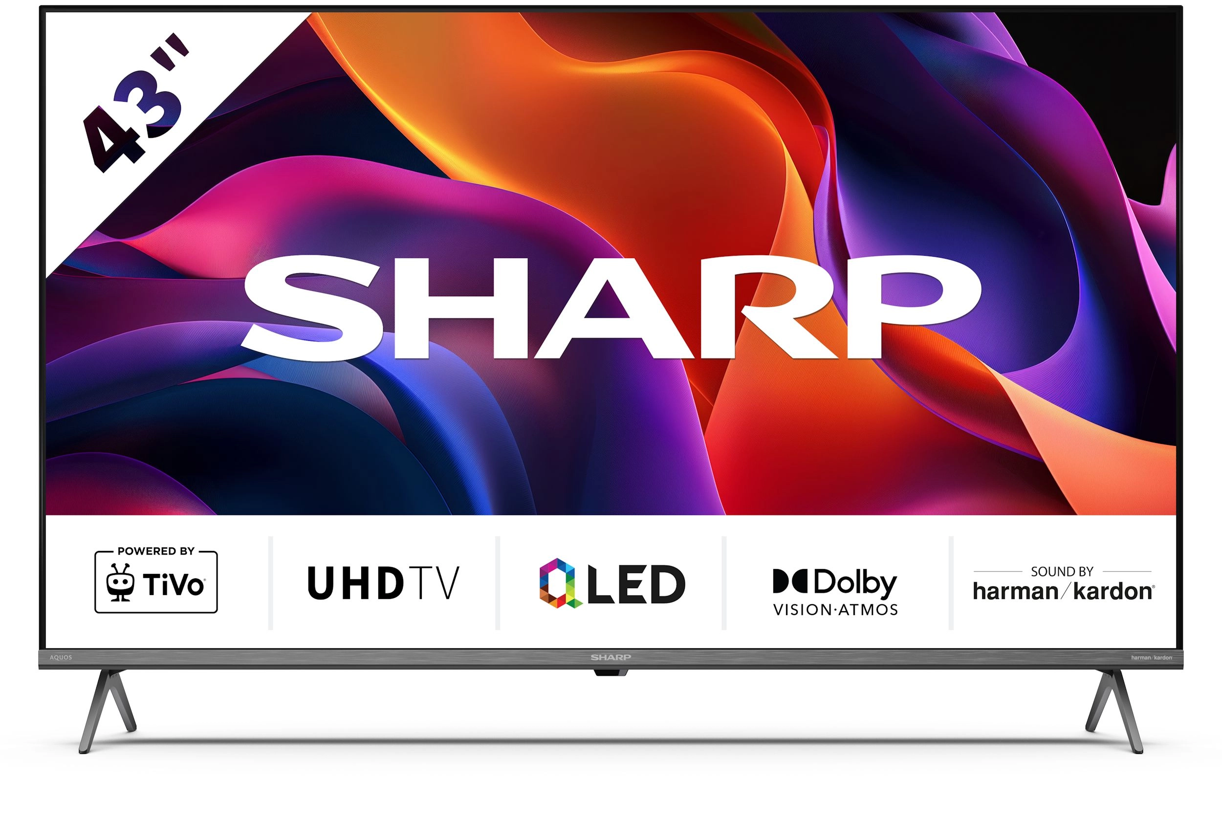 Telewizor Sharp 43GM6745E 43" QLED 4K Smart TV Dolby Vision Dolby Atmos HDMI 2.1 DVB-T2