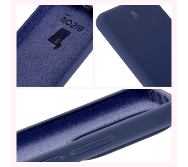 Bizon Silikonowe Soft do Xiaomi Redmi Note 14 5G Ciemno-niebieski