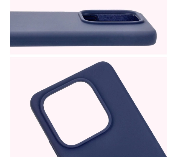 Bizon Silikonowe Soft do Xiaomi Redmi Note 14 5G Ciemno-niebieski