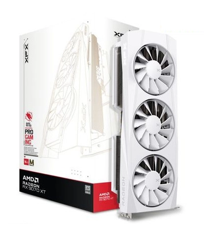 Karta graficzna XFX Quicksilver Radeon RX 9070 XT White Magnetic Air Edition 16GB GDDR6 256bit FSR