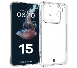 Bizon Elastyczne Salpa do Xiaomi 15 Przezroczysty