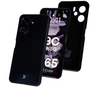 Bizon Silikonowe Soft do Xiaomi Redmi 13C 4G/Xiaomi Redmi 13C 5G/Xiaomi Poco C65 Czarny