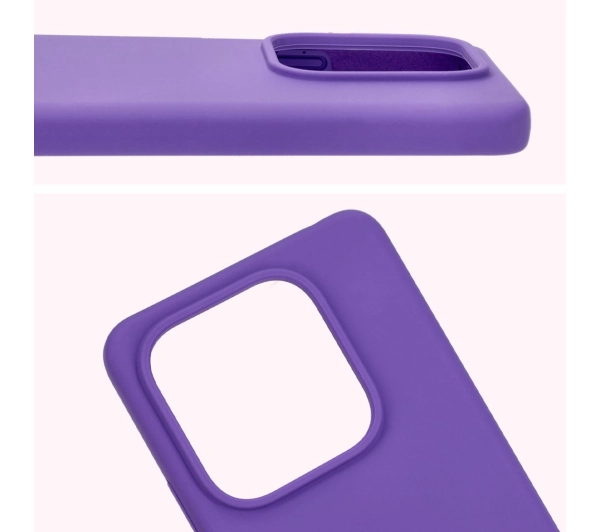 Bizon Silikonowe Soft do Xiaomi Redmi Note 14 5G Fioletowy