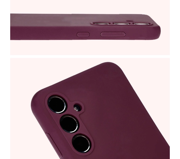 Bizon Silikonowe Soft do Galaxy A55 5G Ciemno-fioletowy