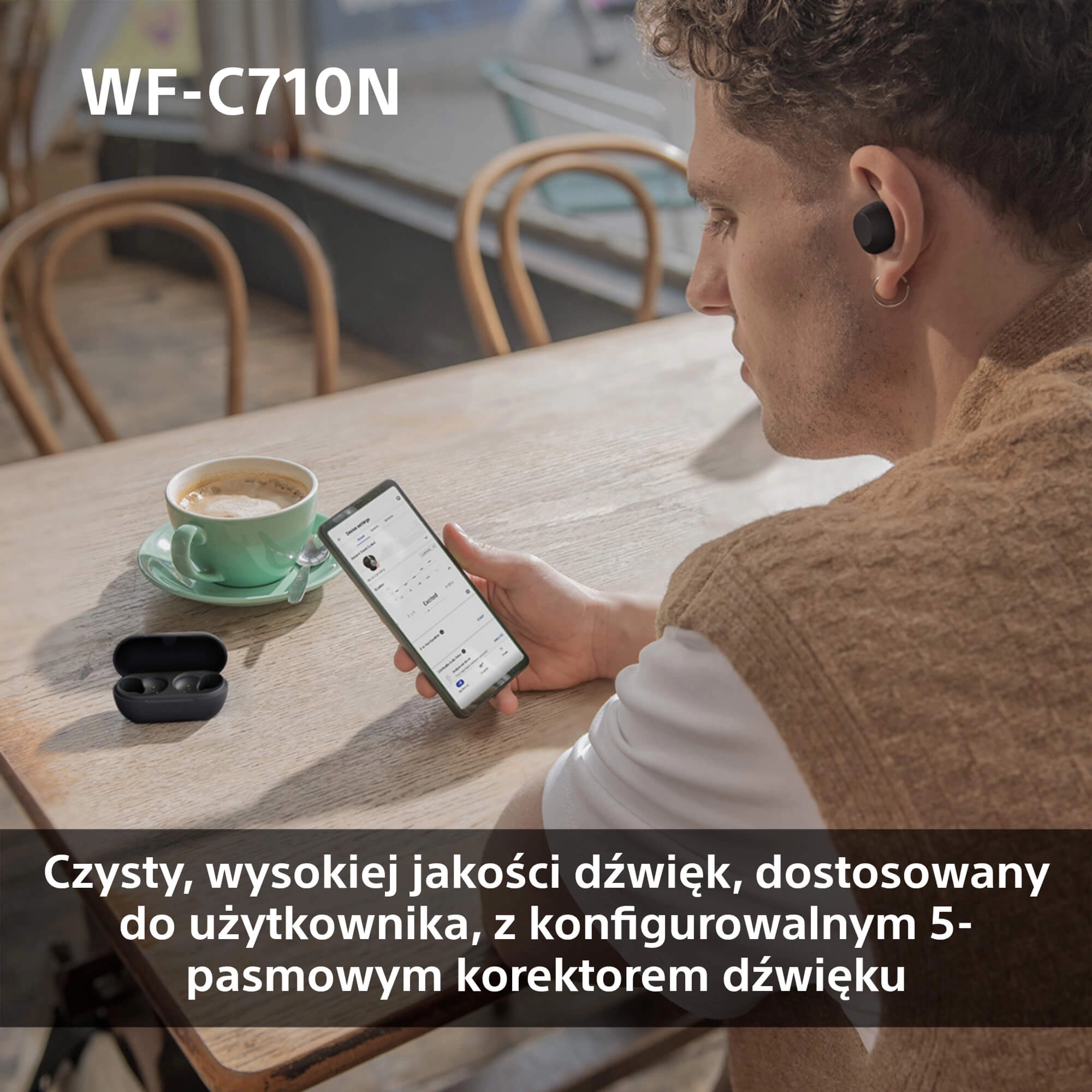 фото Навушники TWS Sony WF-C710N White