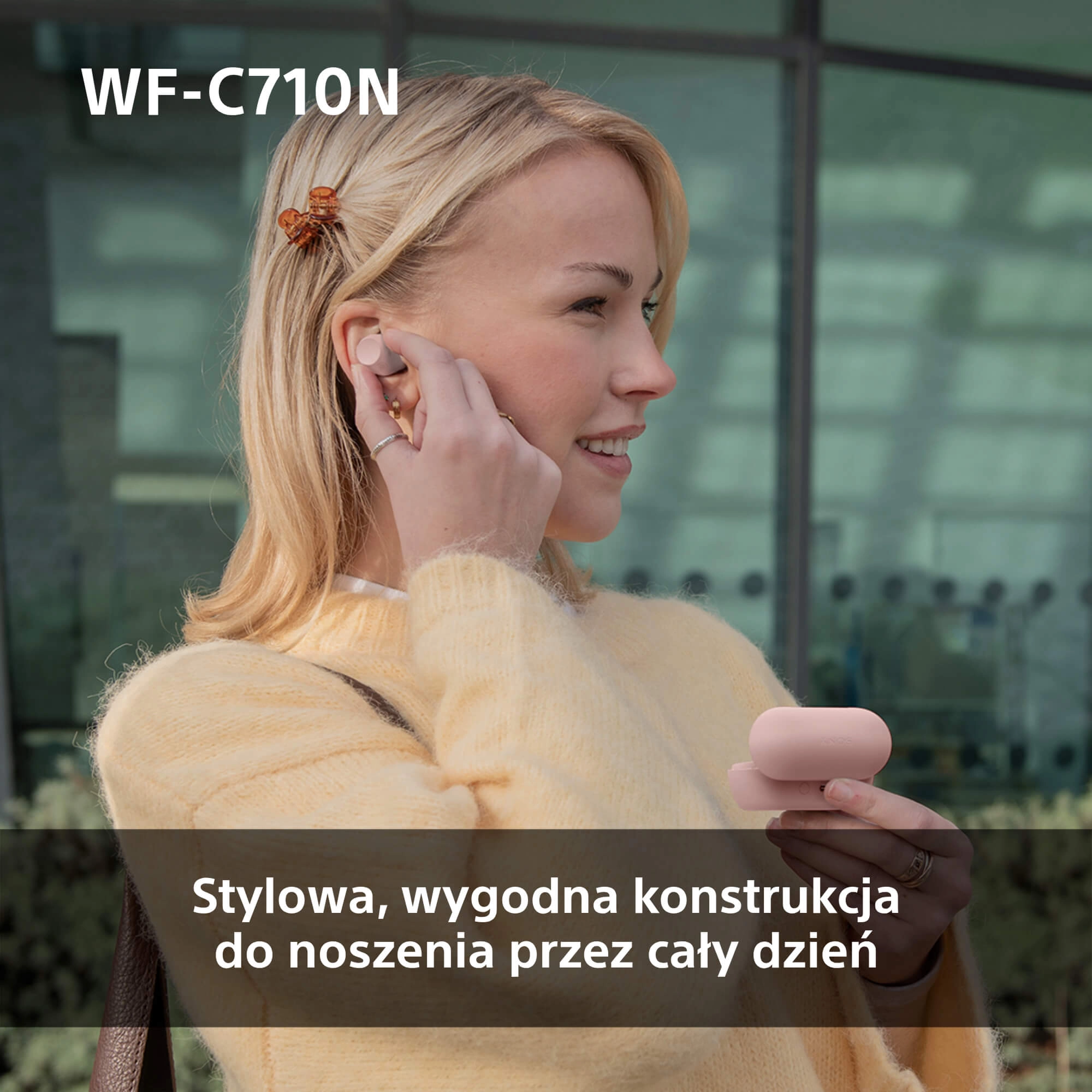 фото Навушники TWS Sony WF-C710N White